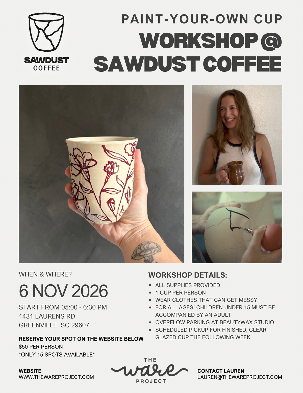 Paint-Your-Own Cup Workshop